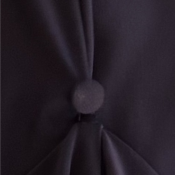 OLEG CASSINI Jersey Cape‎ Gown Sparkle Embellishment 20 20W Wedding Party Blue - Picture 10 of 11